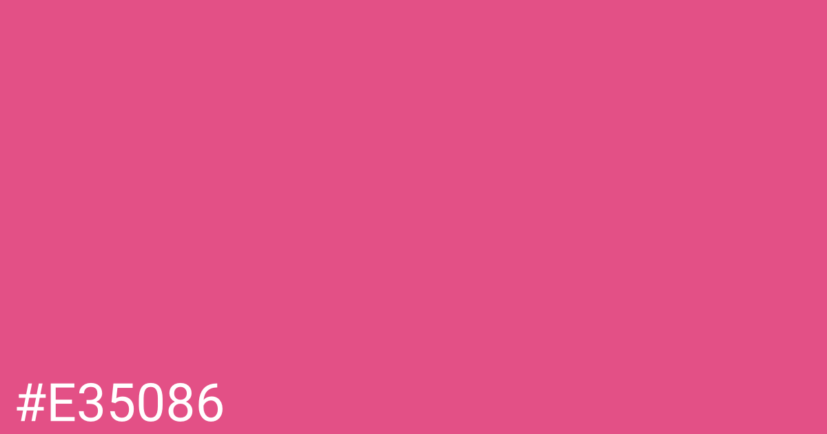 Hex color #e35086 graphic
