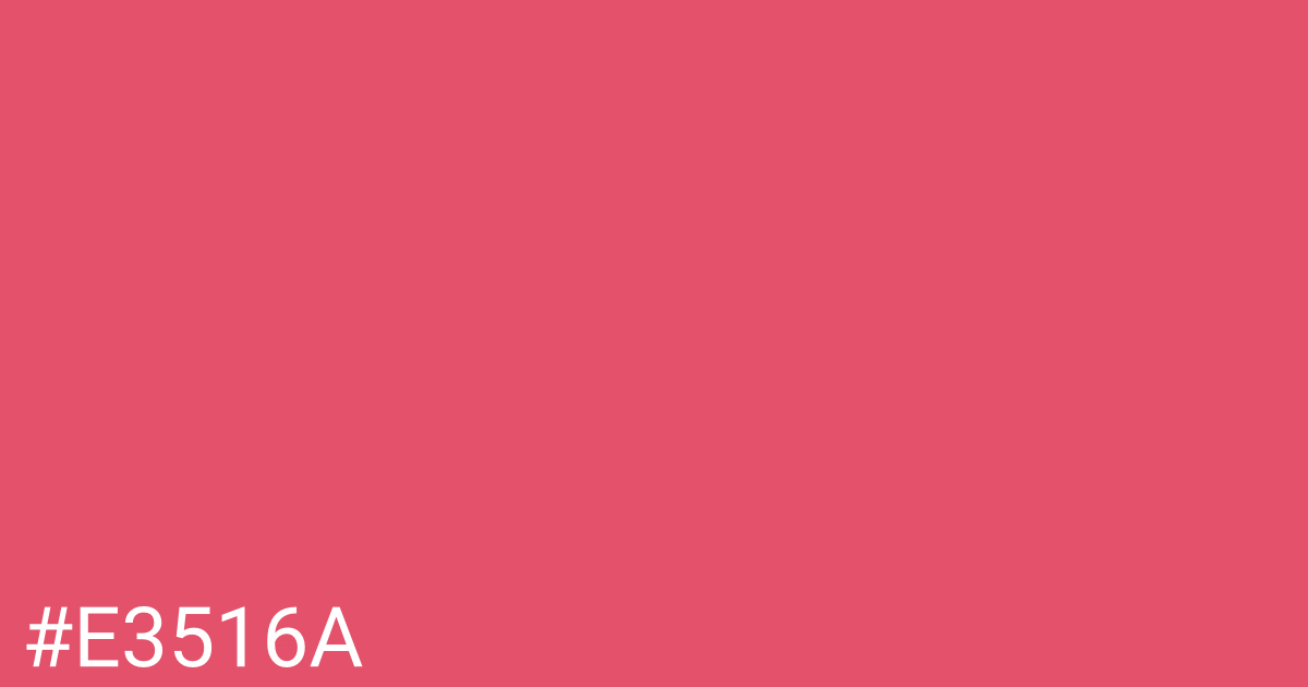 Hex color #e3516a graphic