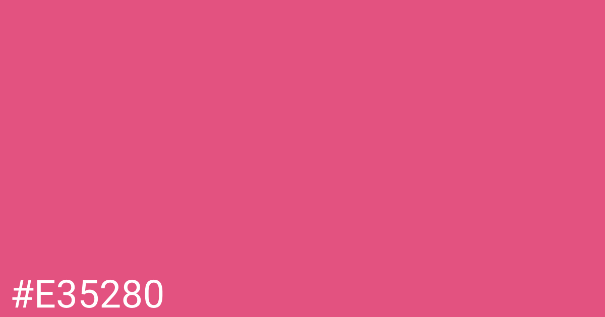 Hex color #e35280 graphic