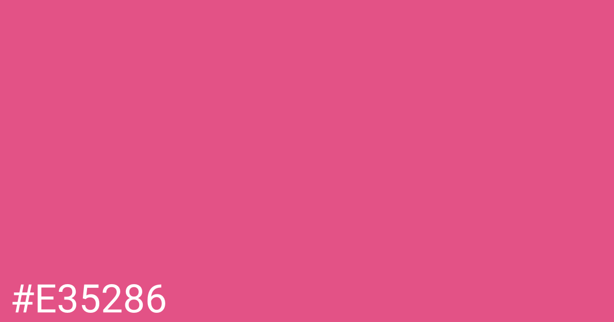 Hex color #e35286 graphic