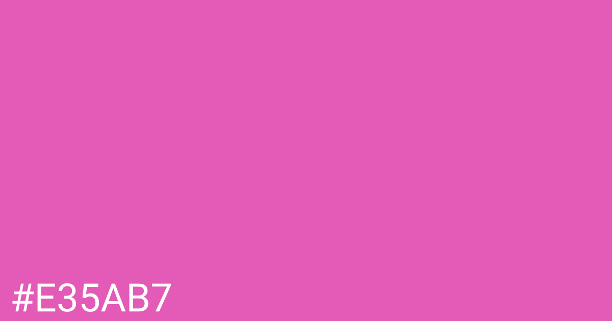 Hex color #e35ab7 graphic