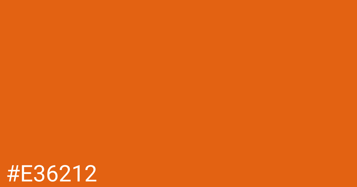 Hex color #e36212 graphic