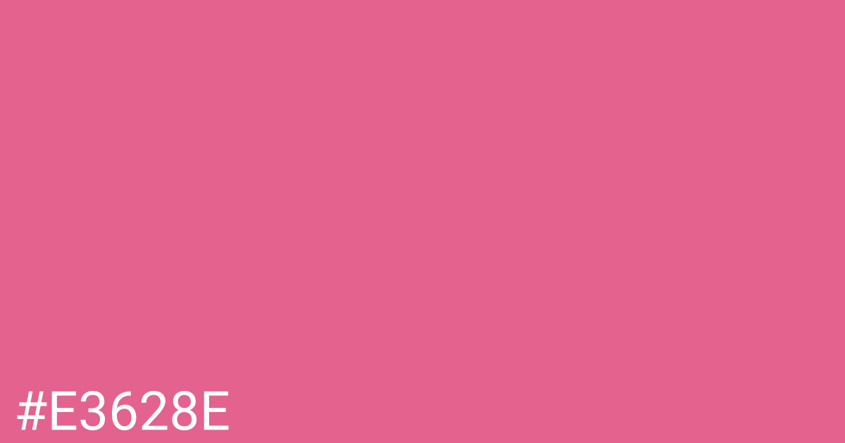 Hex color #e3628e graphic