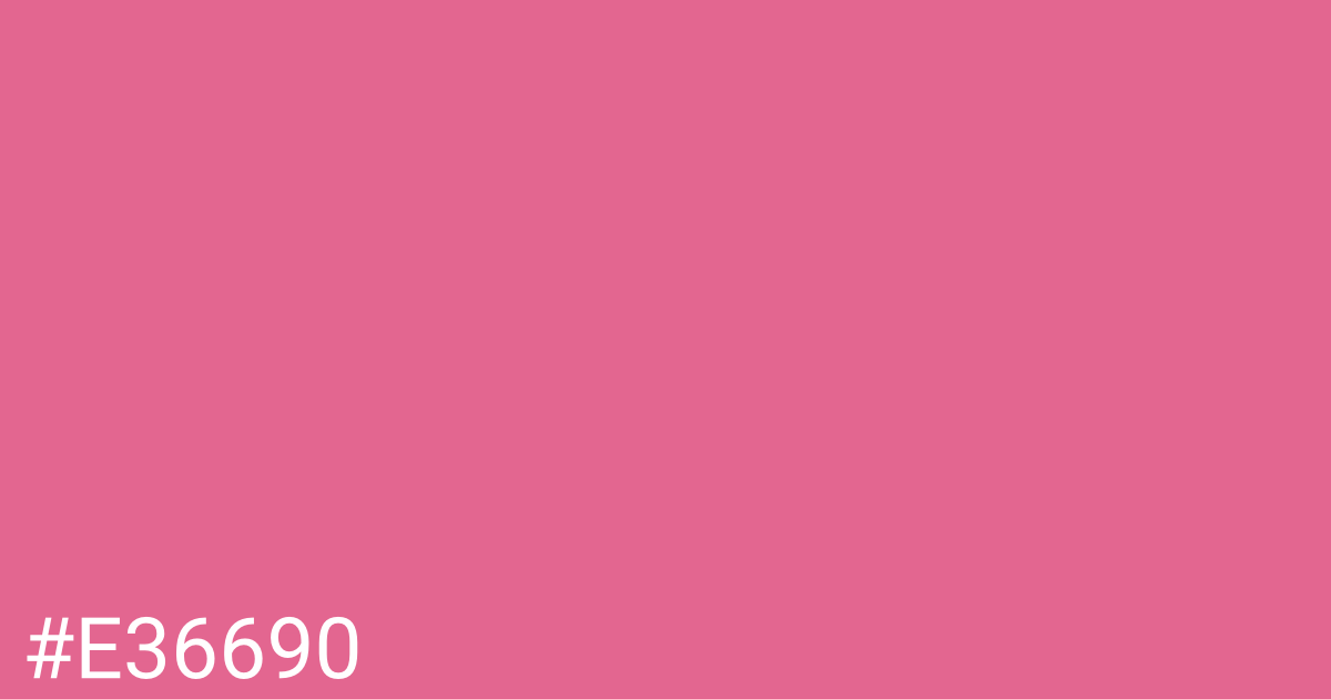 Hex color #e36690 graphic