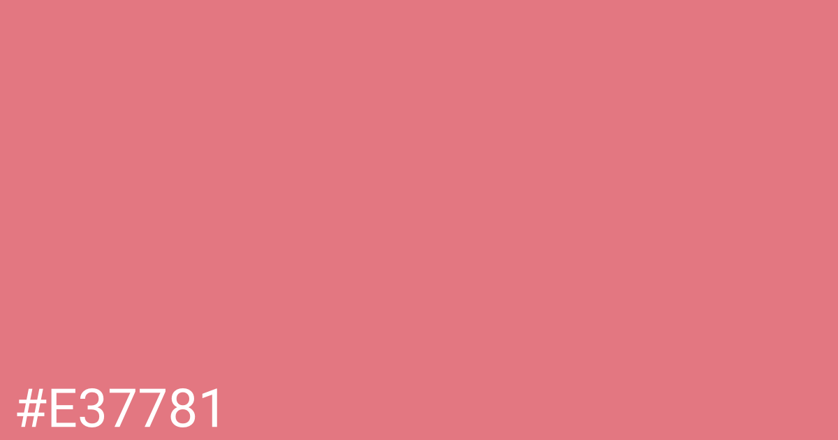 Hex color #e37781 graphic