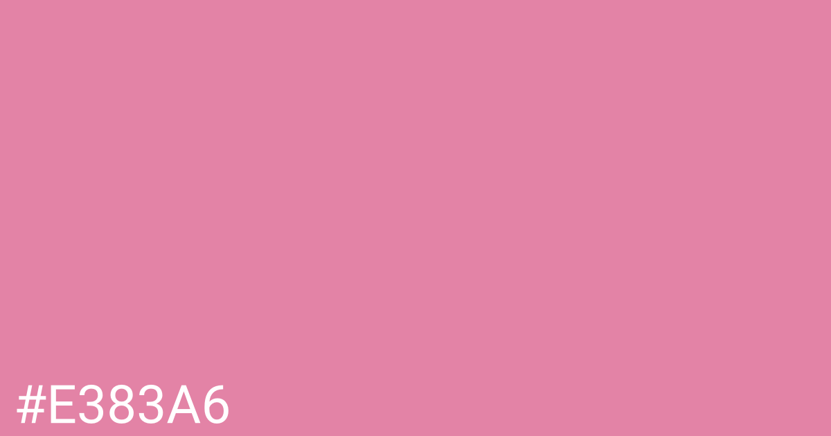 Hex color #e383a6 graphic