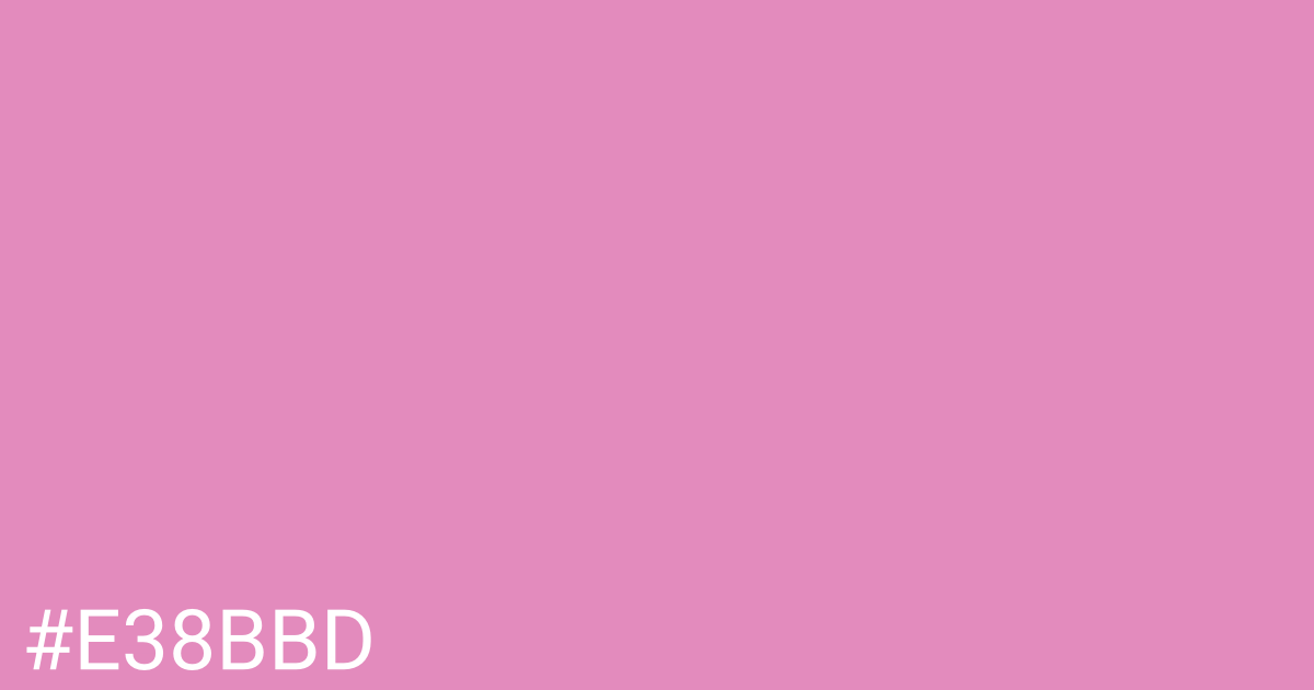 Hex color #e38bbd graphic