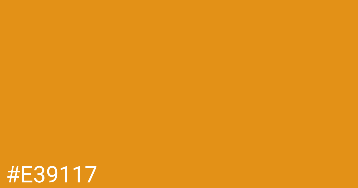 Hex color #e39117 graphic