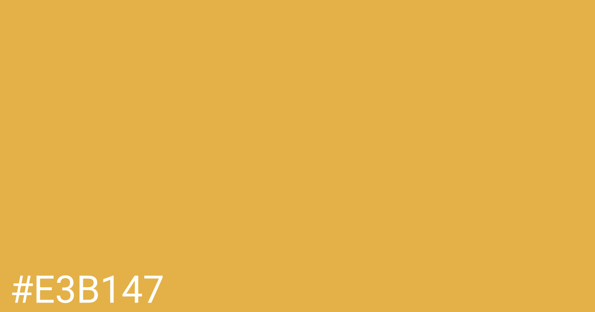 Hex color #e3b147 graphic