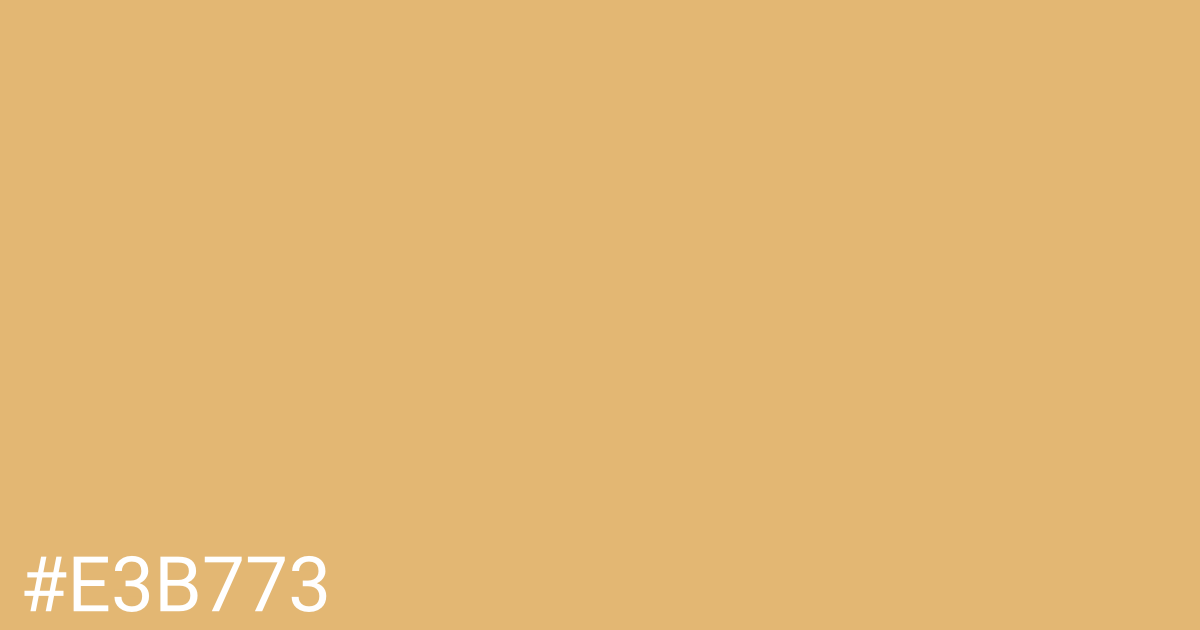 Hex color #e3b773 graphic