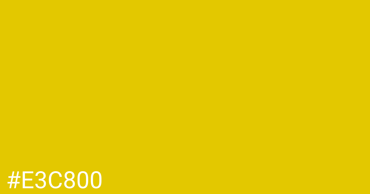 Hex color #e3c800 graphic
