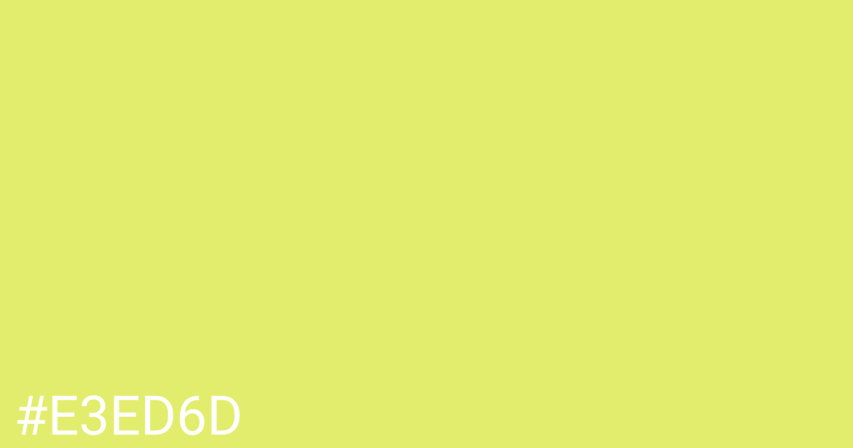 Hex color #e3ed6d graphic