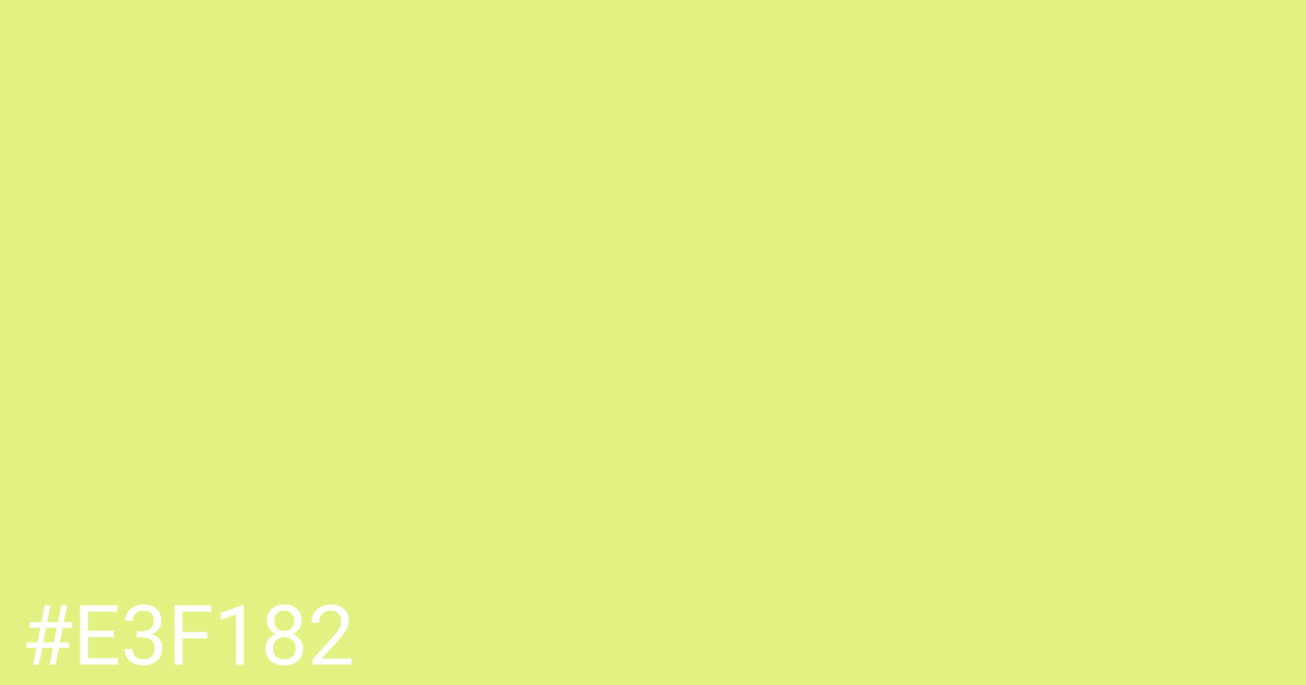 Hex color #e3f182 graphic