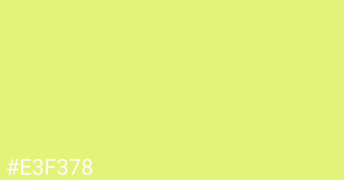 Hex color #e3f378 graphic