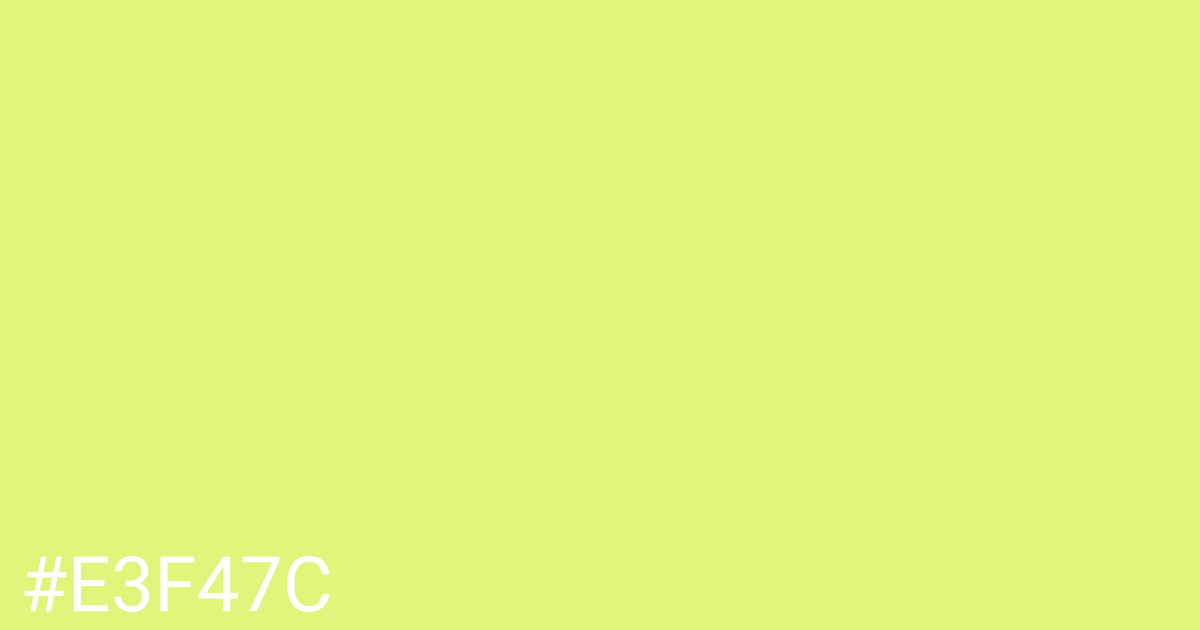 Hex color #e3f47c graphic