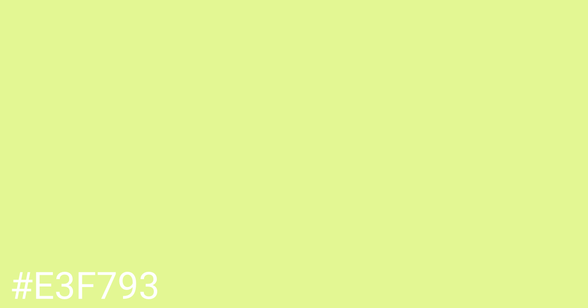 Hex color #e3f793 graphic