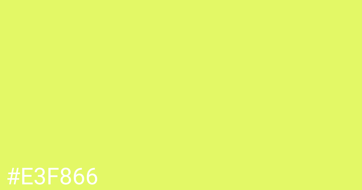 Hex color #e3f866 graphic