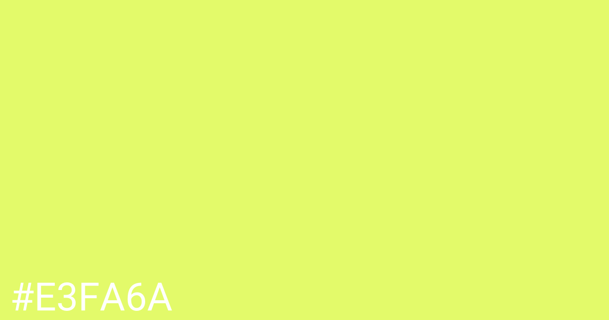 Hex color #e3fa6a graphic