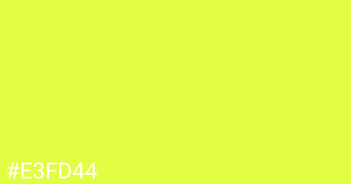 Hex color #e3fd44 graphic