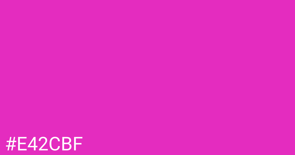 Hex color #e42cbf graphic