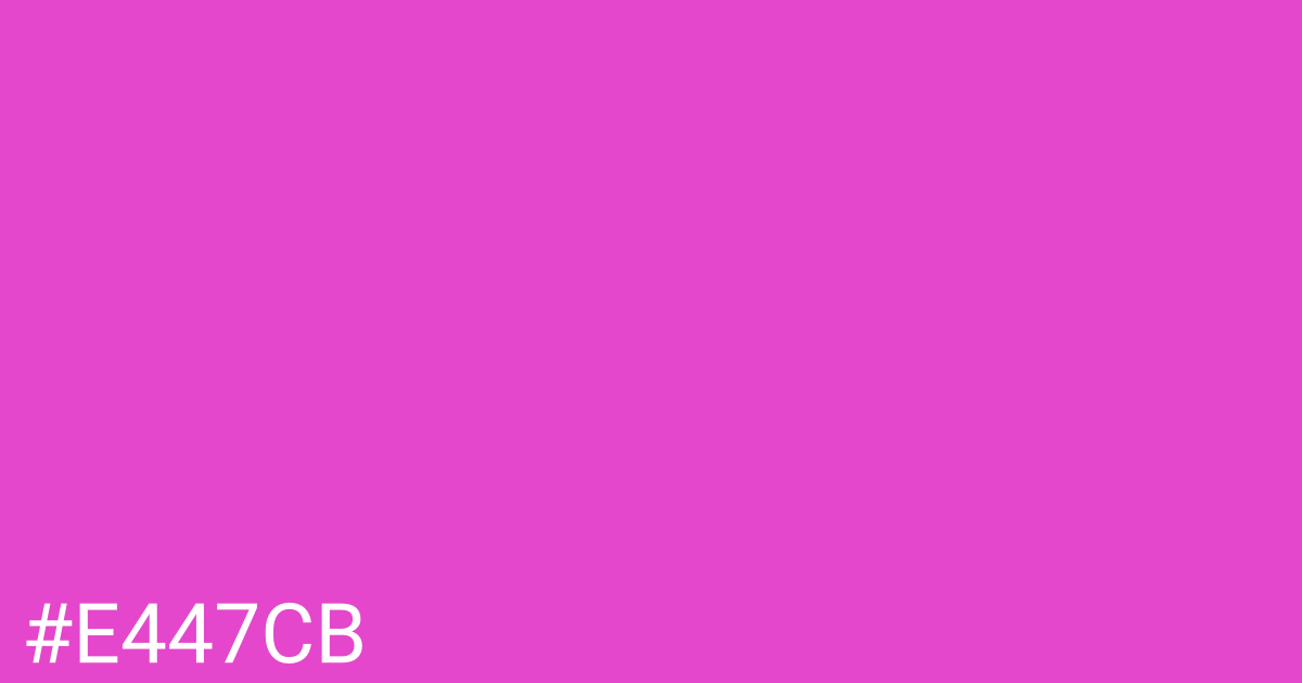 Hex color #e447cb graphic