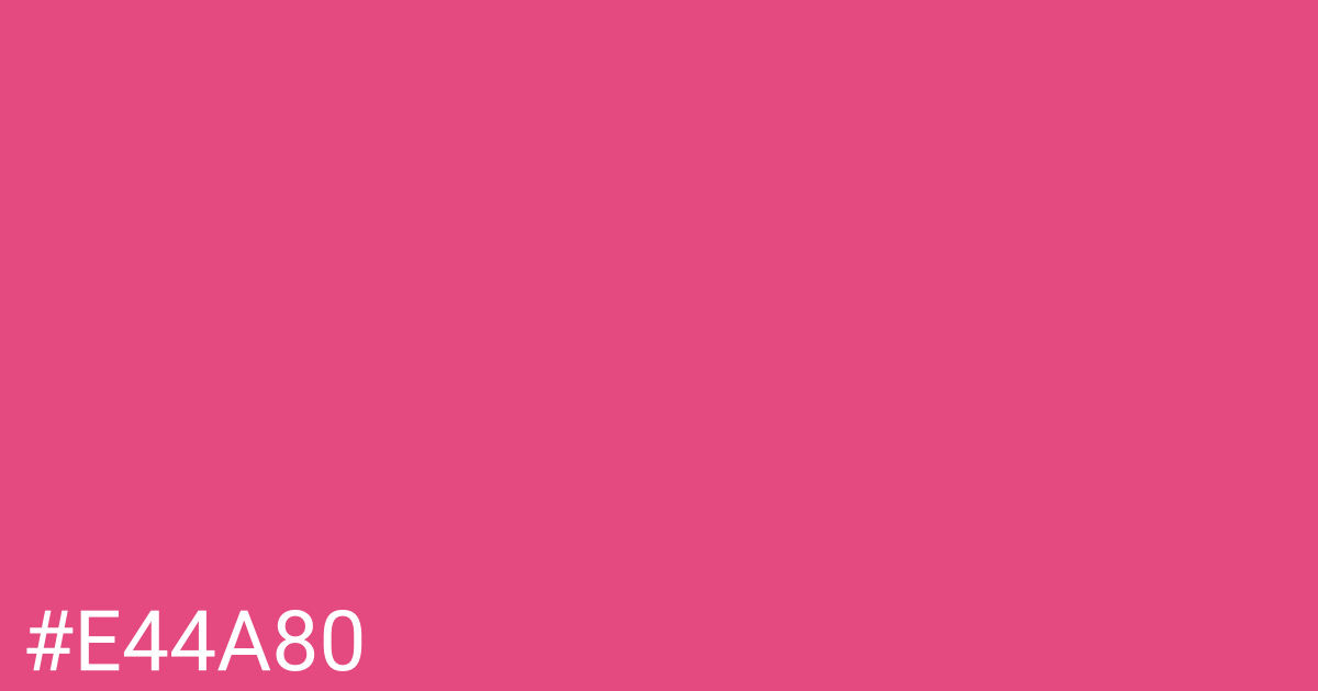 Hex color #e44a80 graphic
