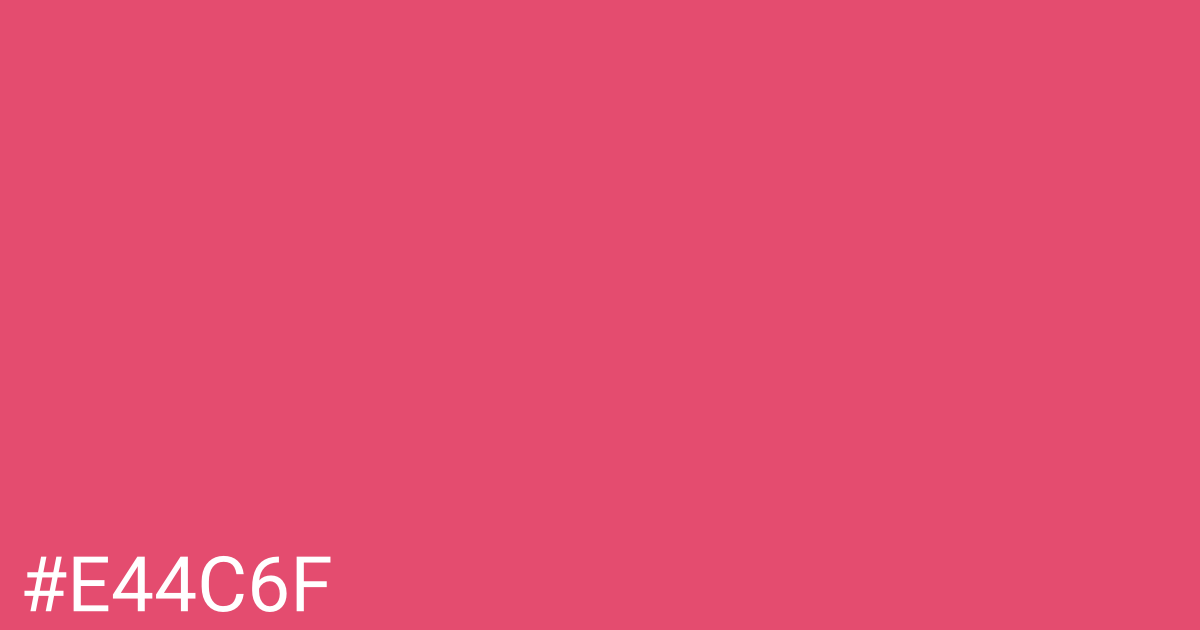 Hex color #e44c6f graphic