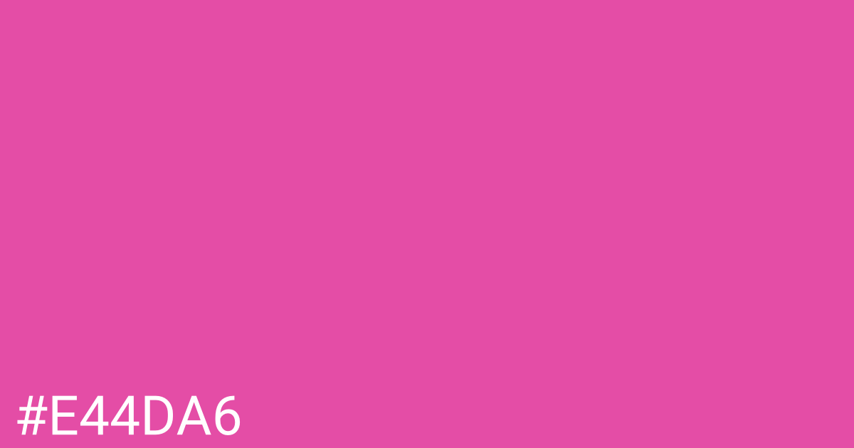 Hex color #e44da6 graphic