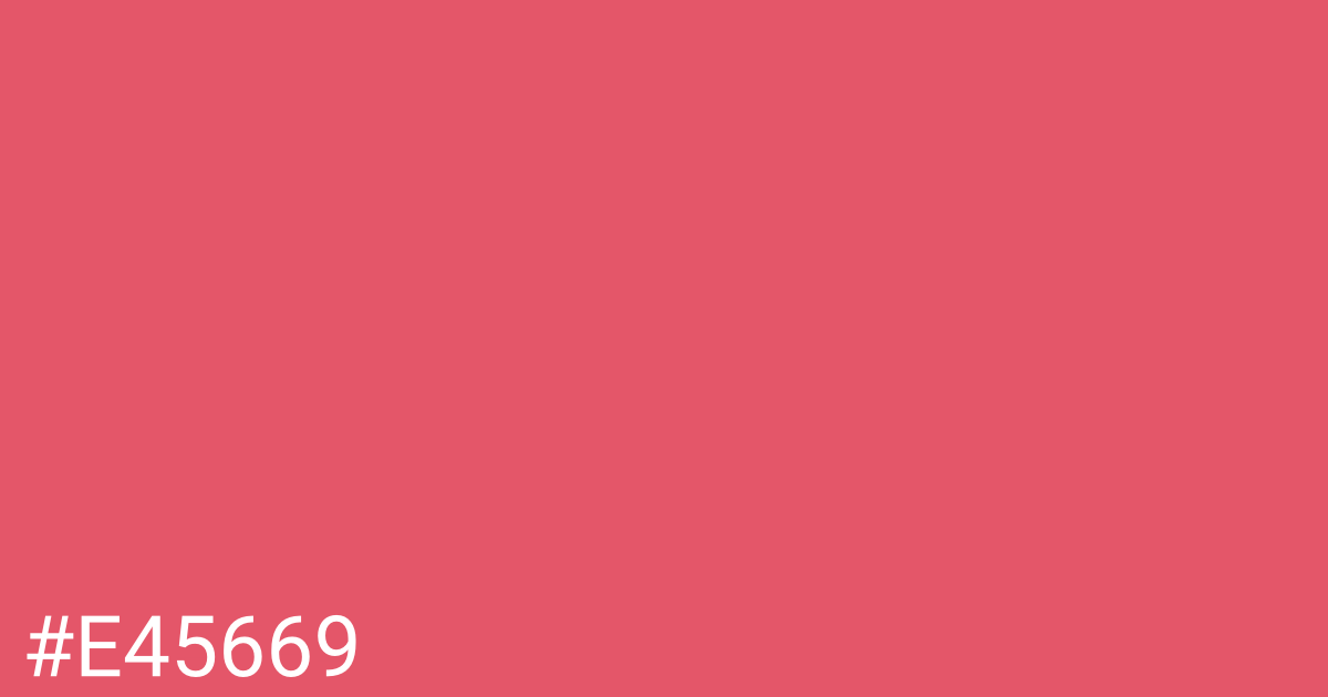 Hex color #e45669 graphic