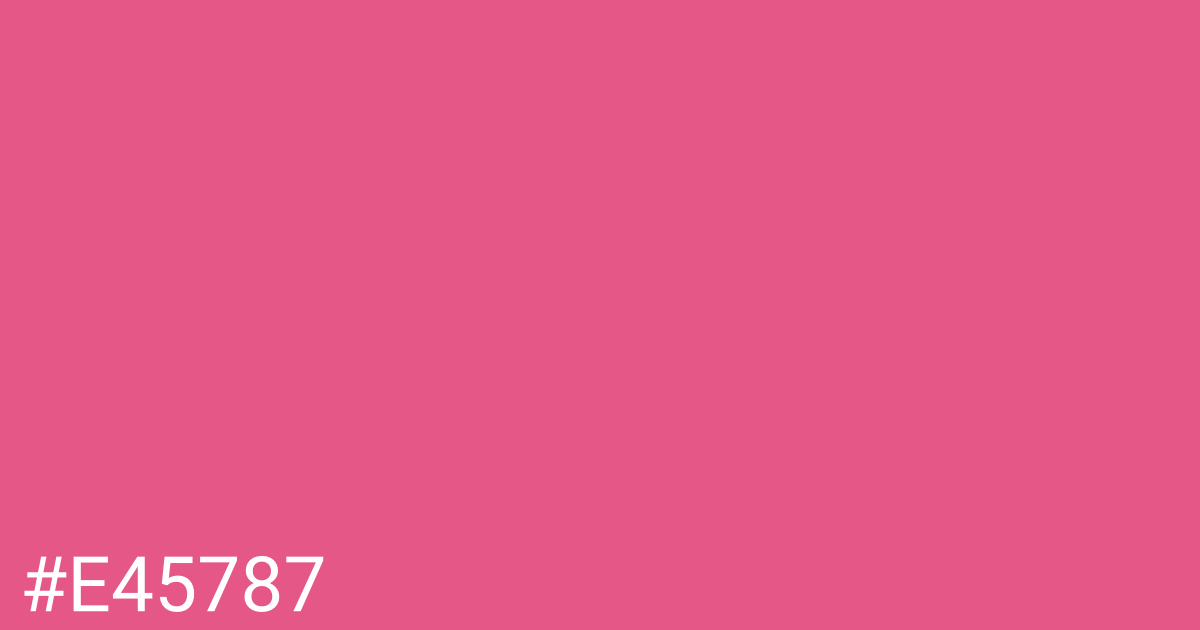 Hex color #e45787 graphic