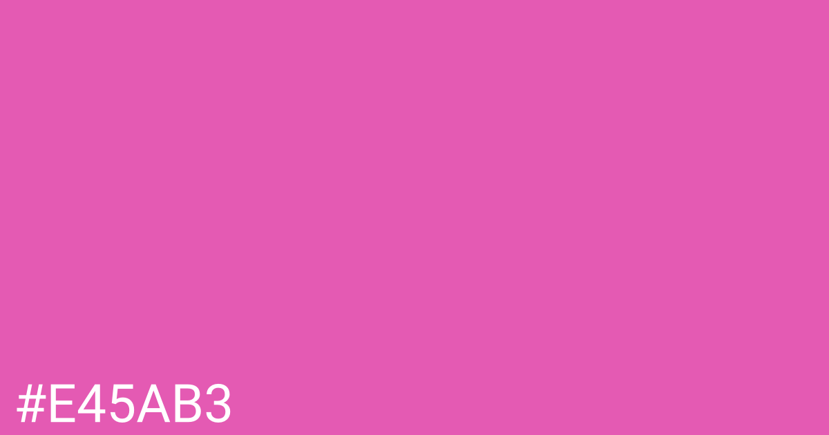 Hex color #e45ab3 graphic