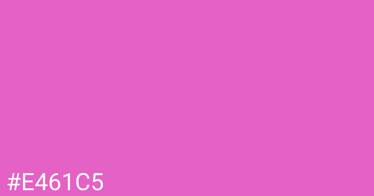 Hex color #e461c5 graphic
