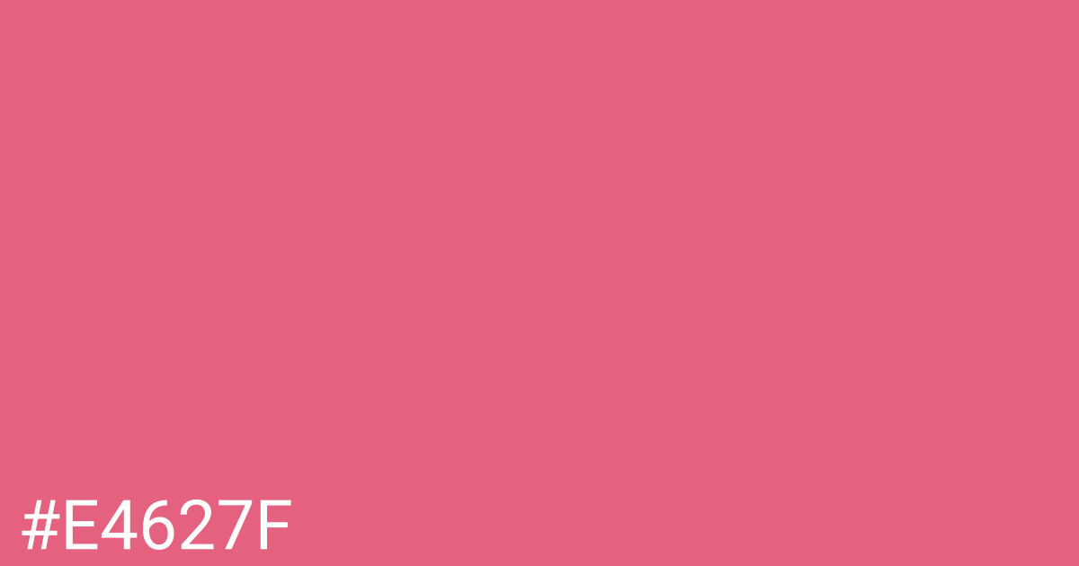 Hex color #e4627f graphic