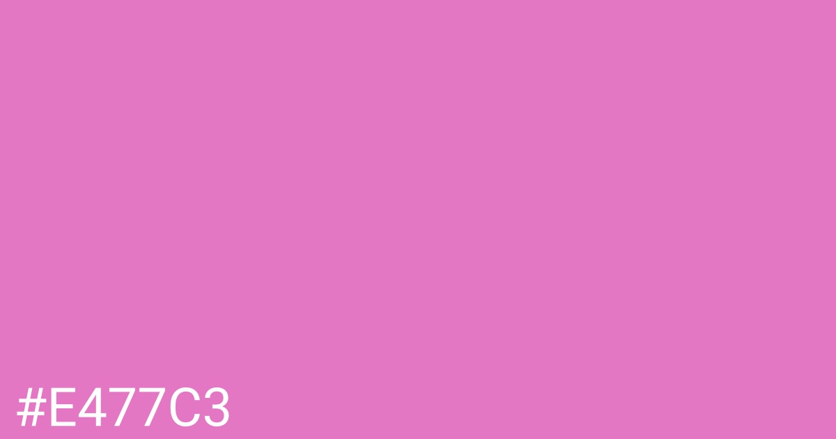 Hex color #e477c3 graphic