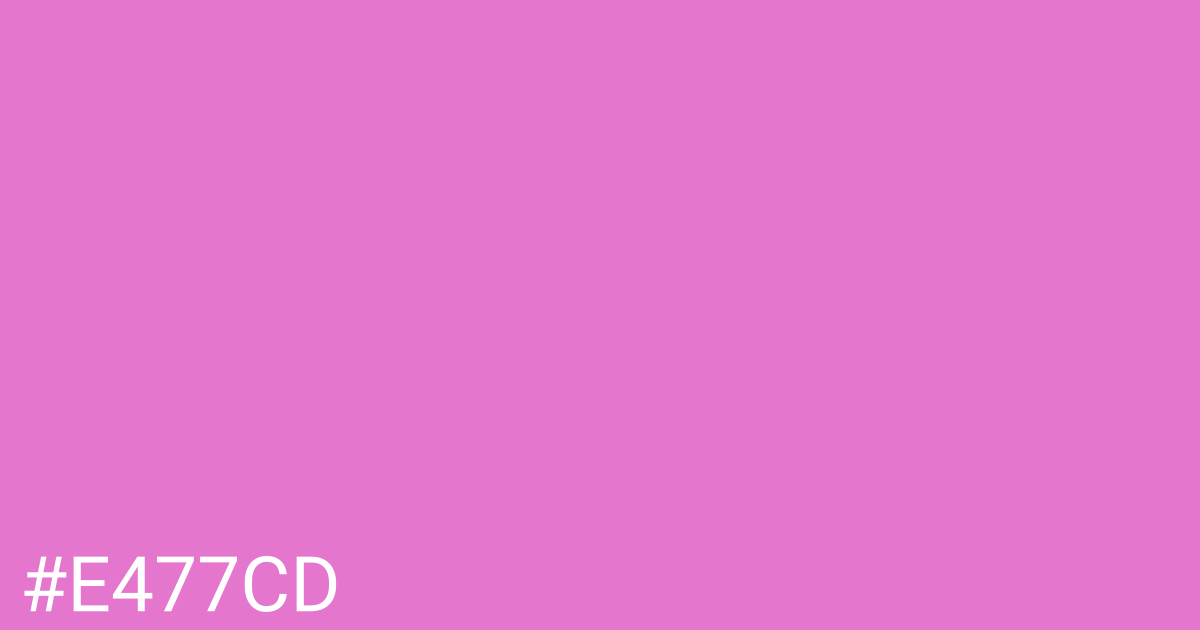 Hex color #e477cd graphic