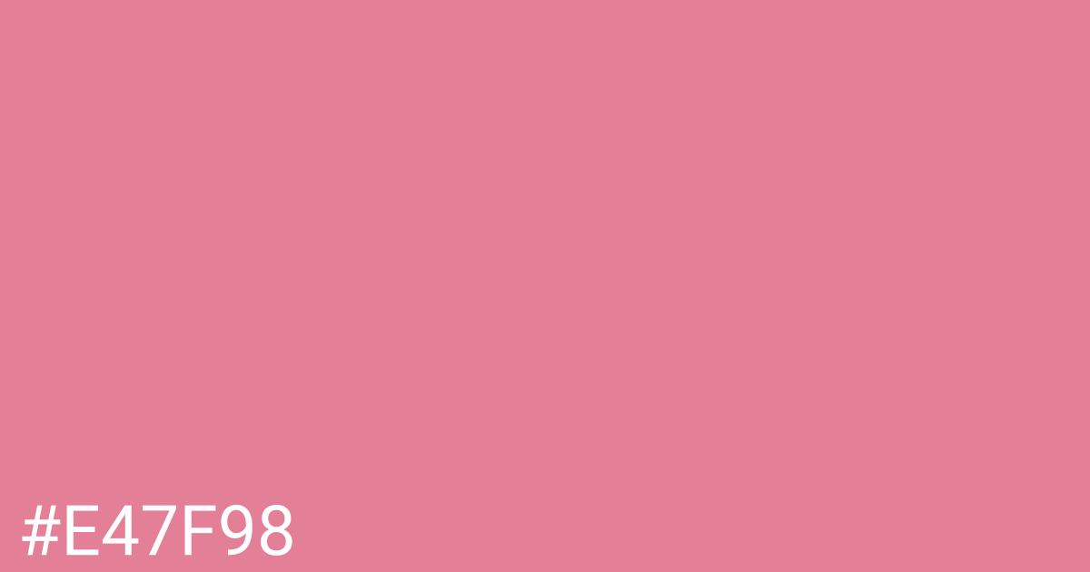 Hex color #e47f98 graphic