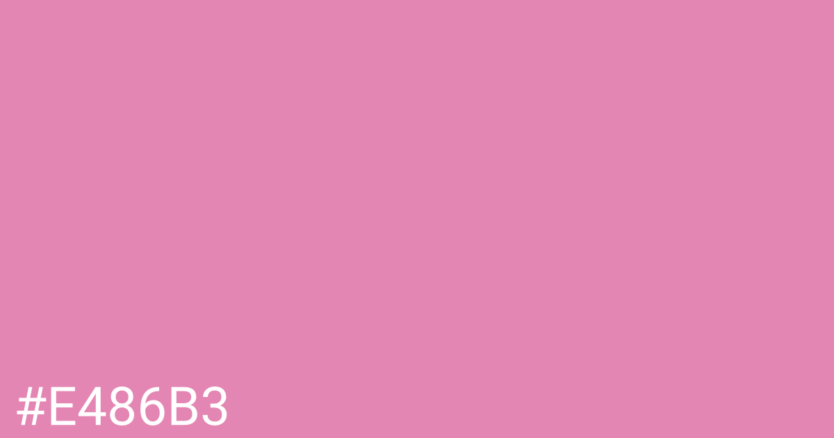 Hex color #e486b3 graphic