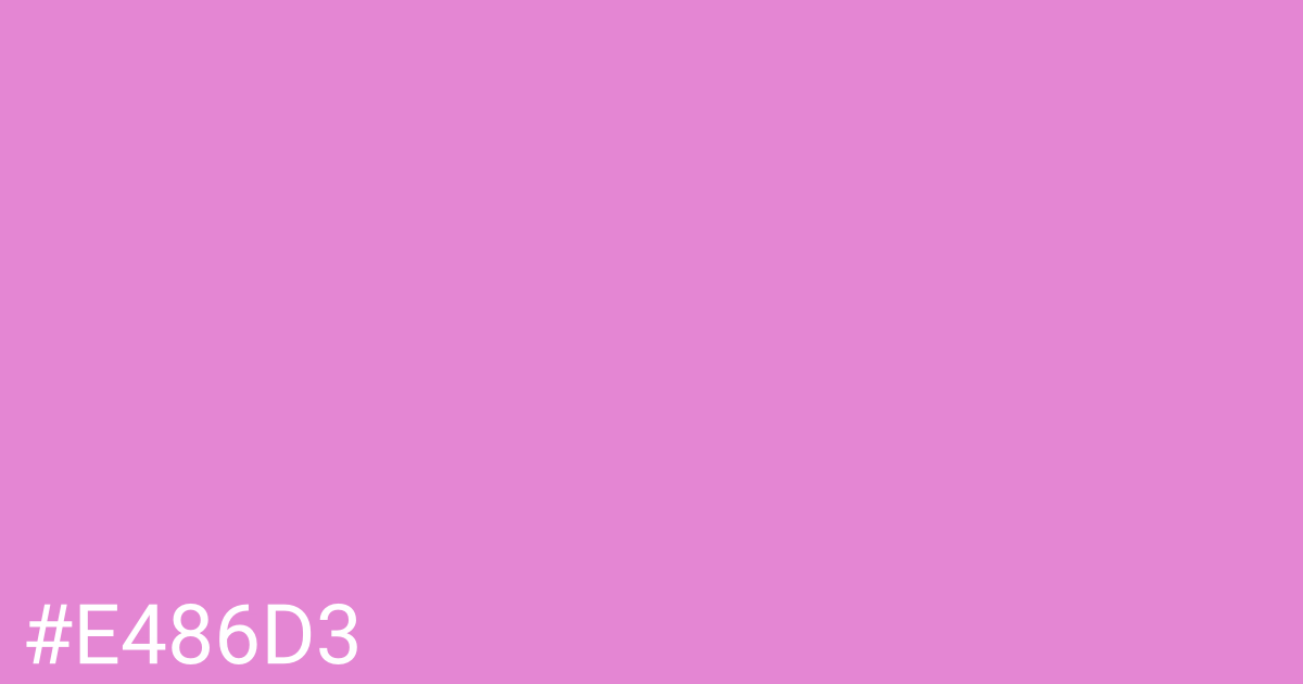 Hex color #e486d3 graphic