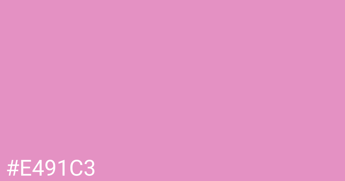 Hex color #e491c3 graphic