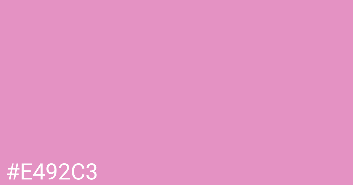 Hex color #e492c3 graphic