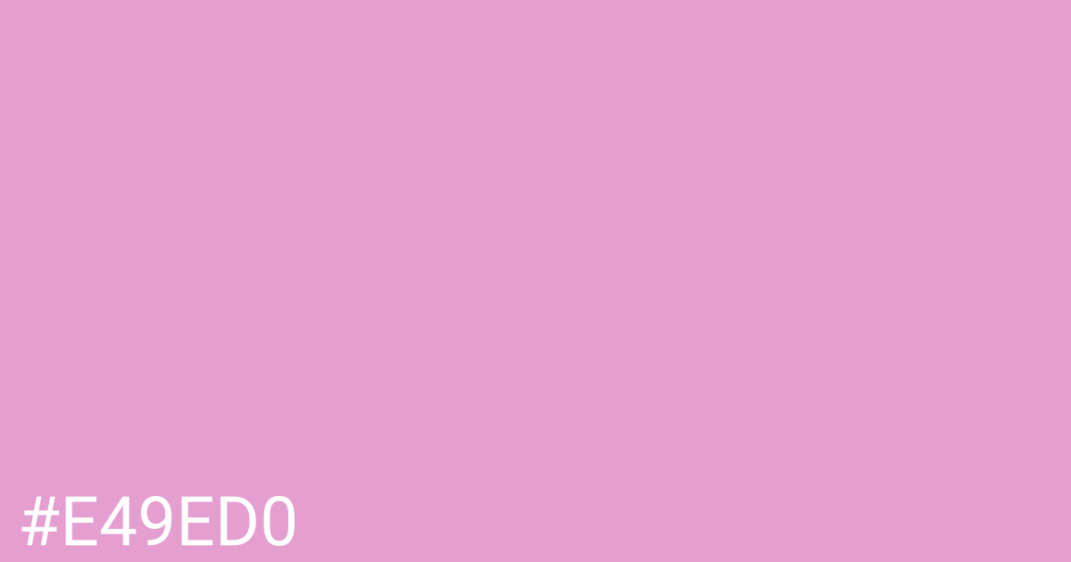 Hex color #e49ed0 graphic