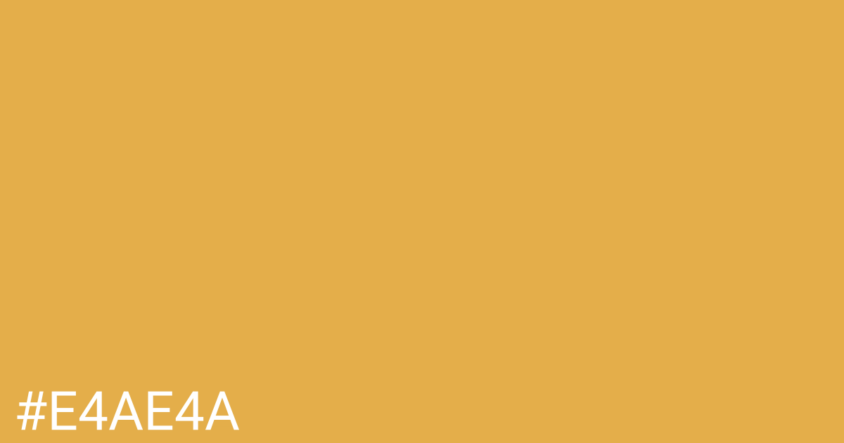 Hex color #e4ae4a graphic