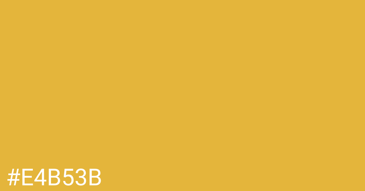 Hex color #e4b53b graphic