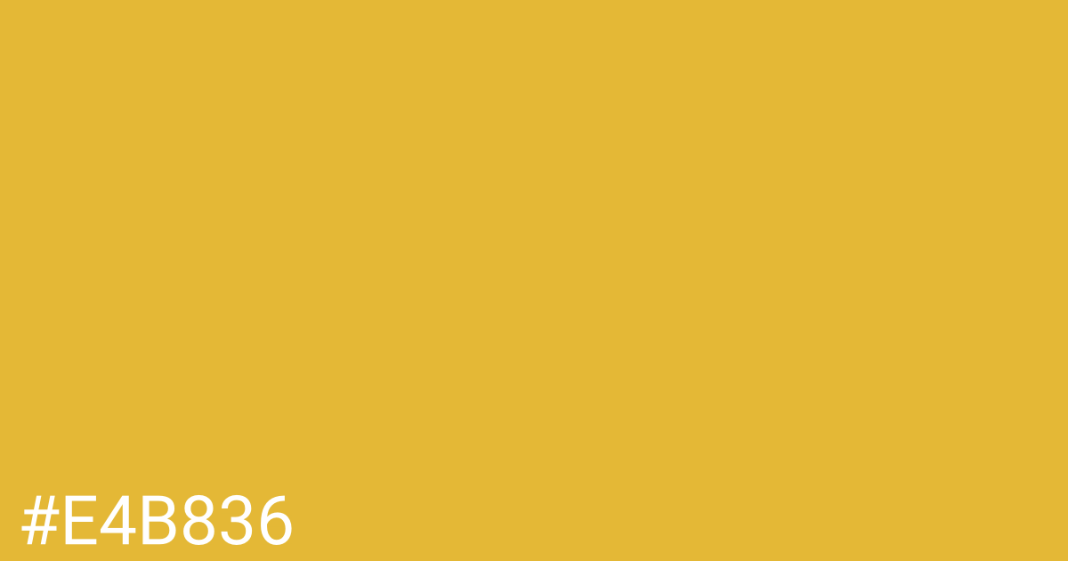 Hex color #e4b836 graphic