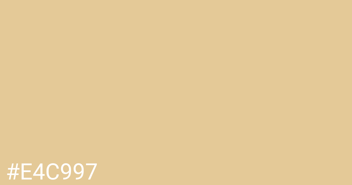 Hex color #e4c997 graphic