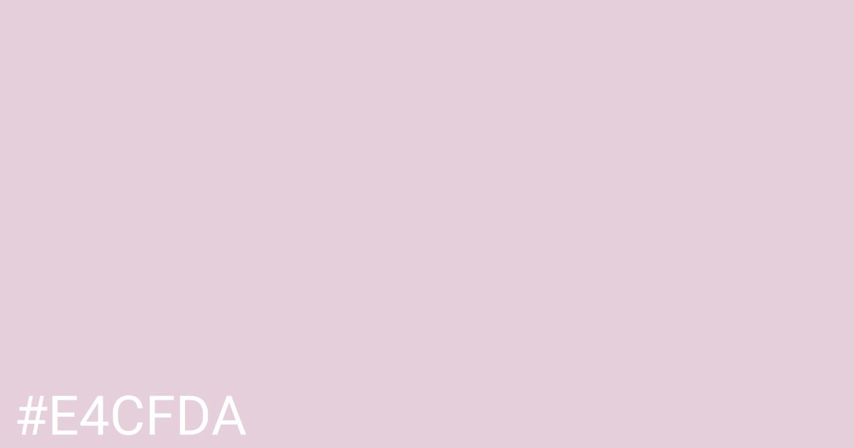 Hex color #e4cfda graphic