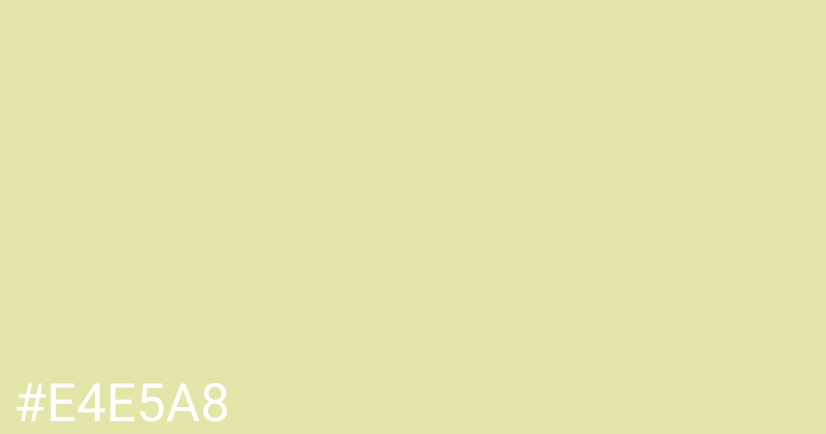 Hex color #e4e5a8 graphic