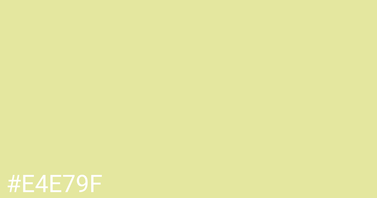 Hex color #e4e79f graphic