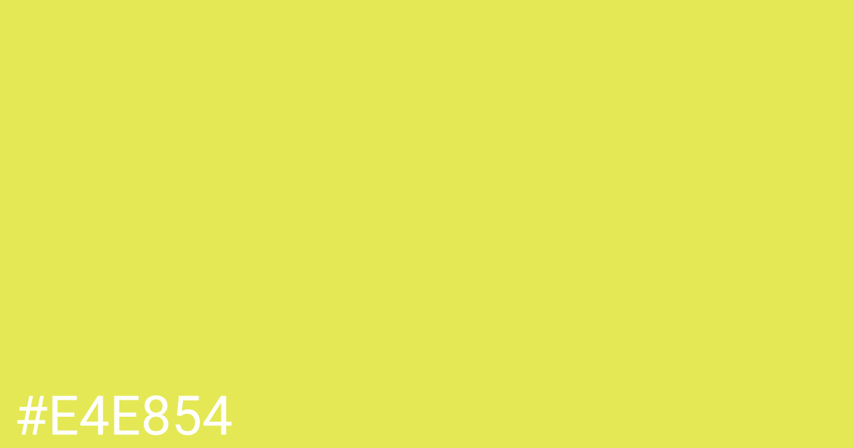 Hex color #e4e854 graphic