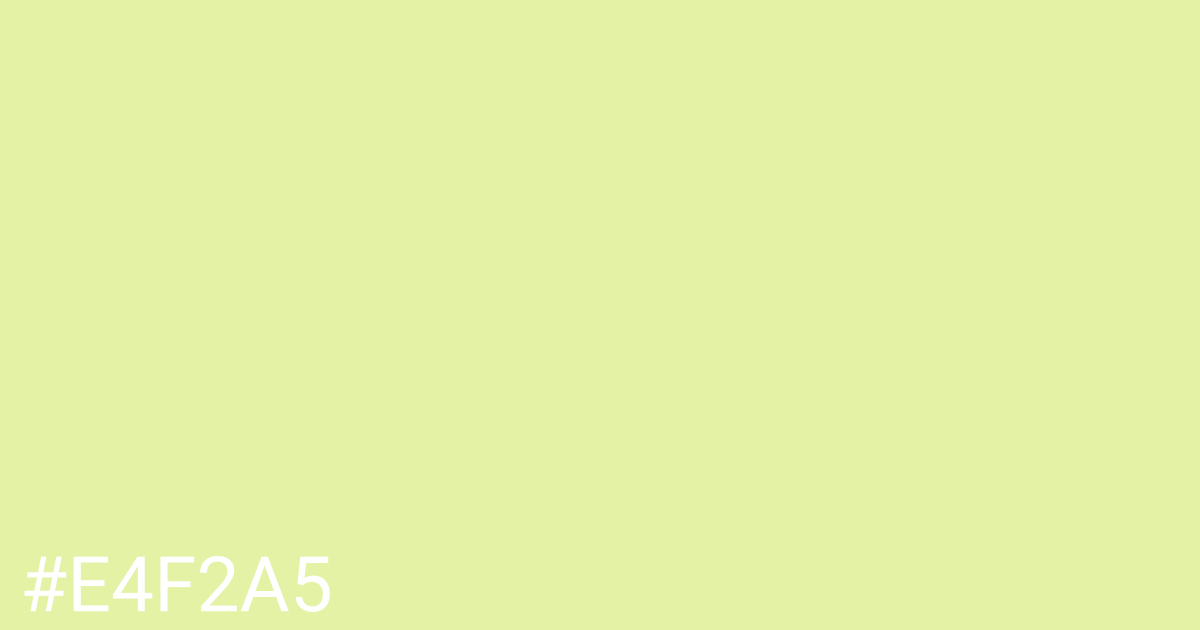 Hex color #e4f2a5 graphic